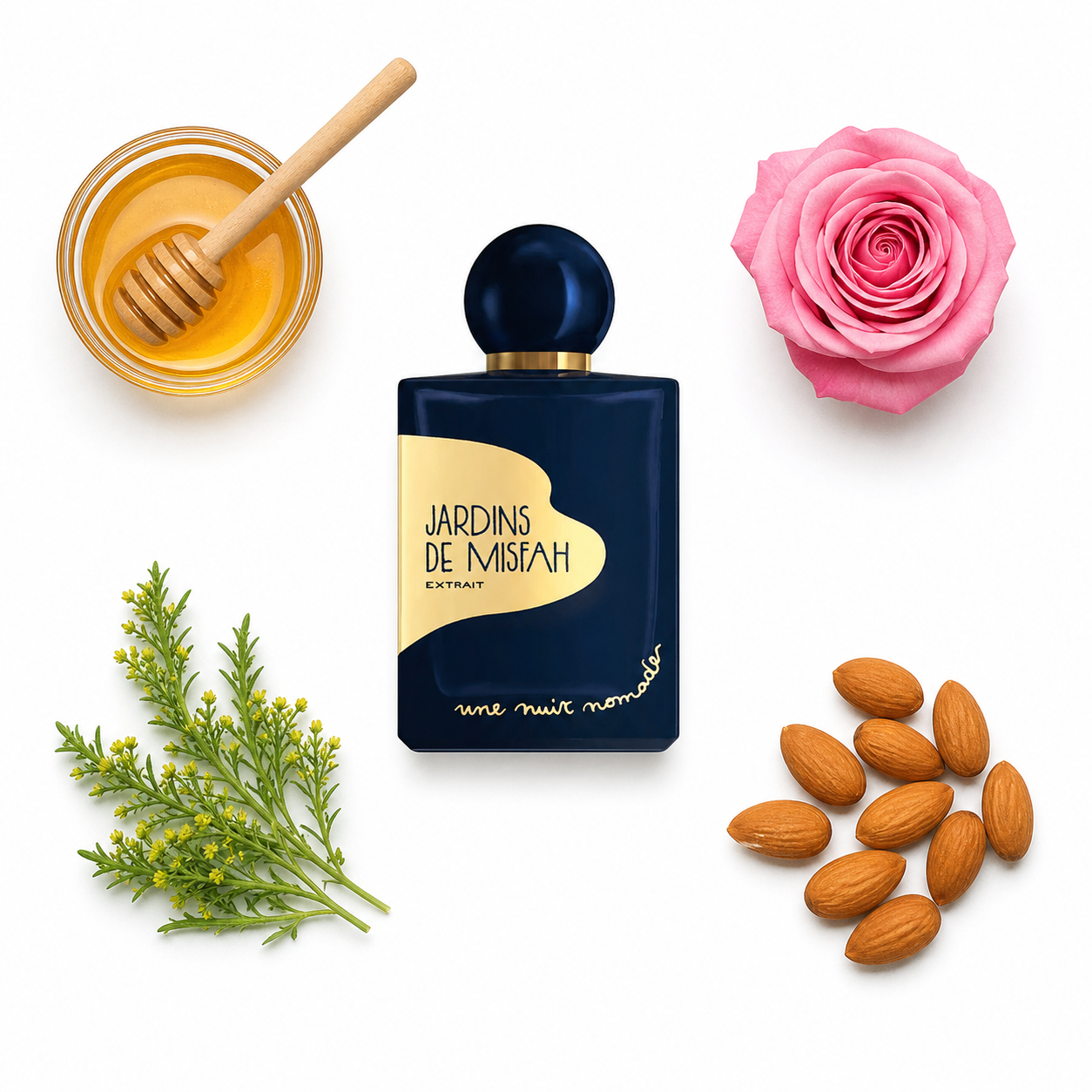Une Nuit Nomade Jardins de Misfah Extrait de Parfum 25 ml with scent notes
