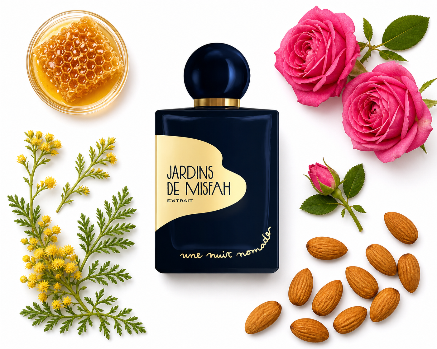 Une Nuit Nomade Jardins de Misfah Extrait de Parfum 50 ml with scent notes