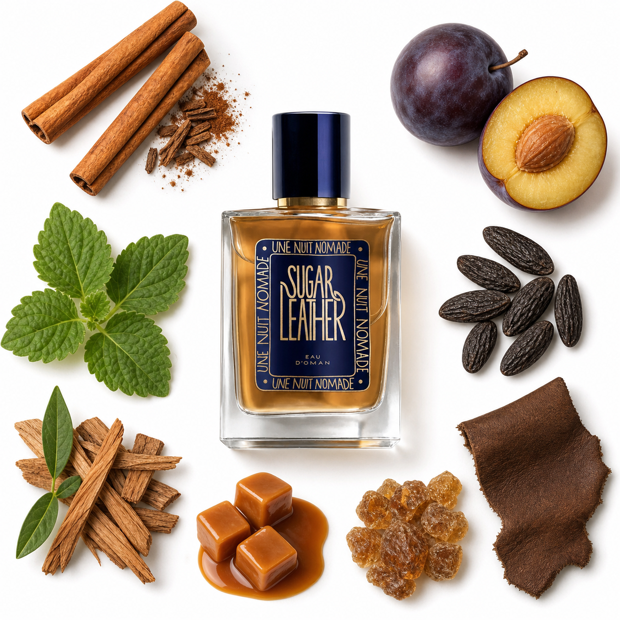 Une Nuit Nomade Sugar Leather Eau de Parfum 25 ml with scent notes