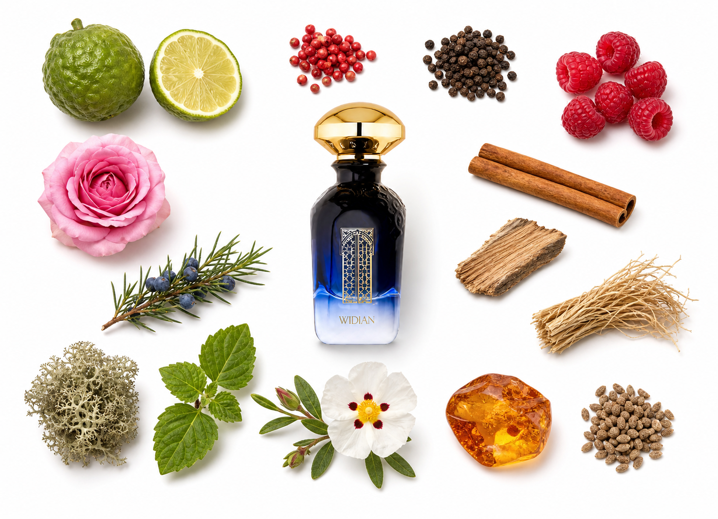 Widian Granada Extrait de Parfum with scent notes