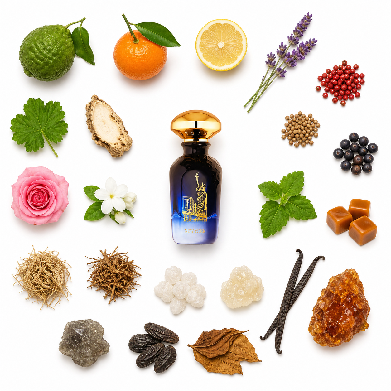 Widian New York Extrait de Parfum with scent notes