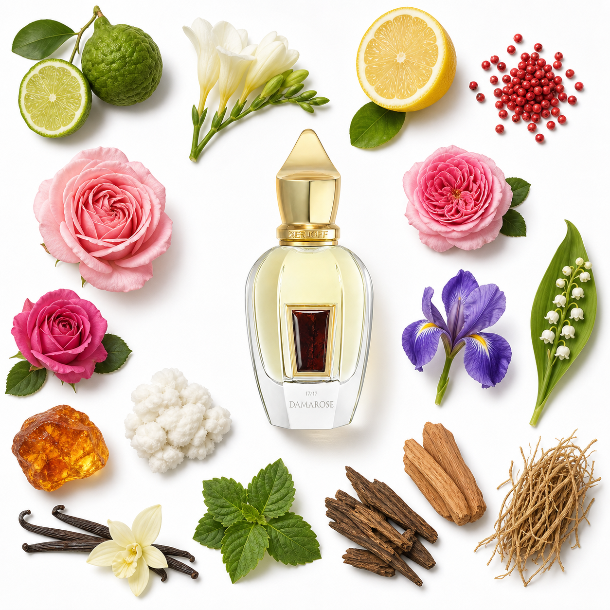 Xerjoff Damarose 50 ml with scent notes