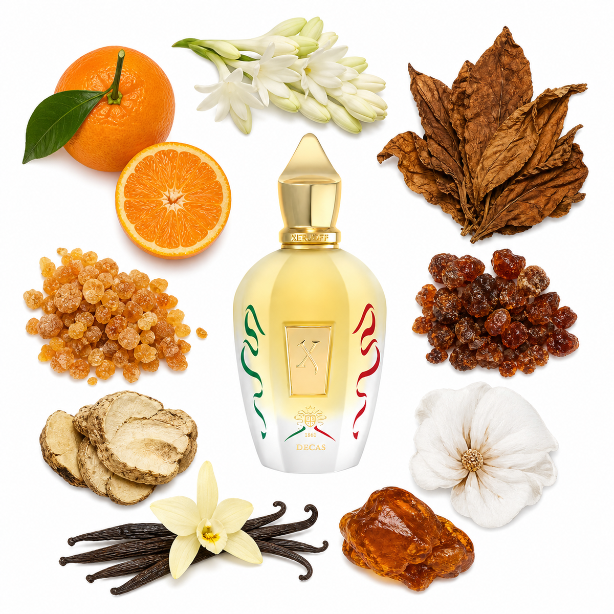 Xerjoff Decas with scent notes