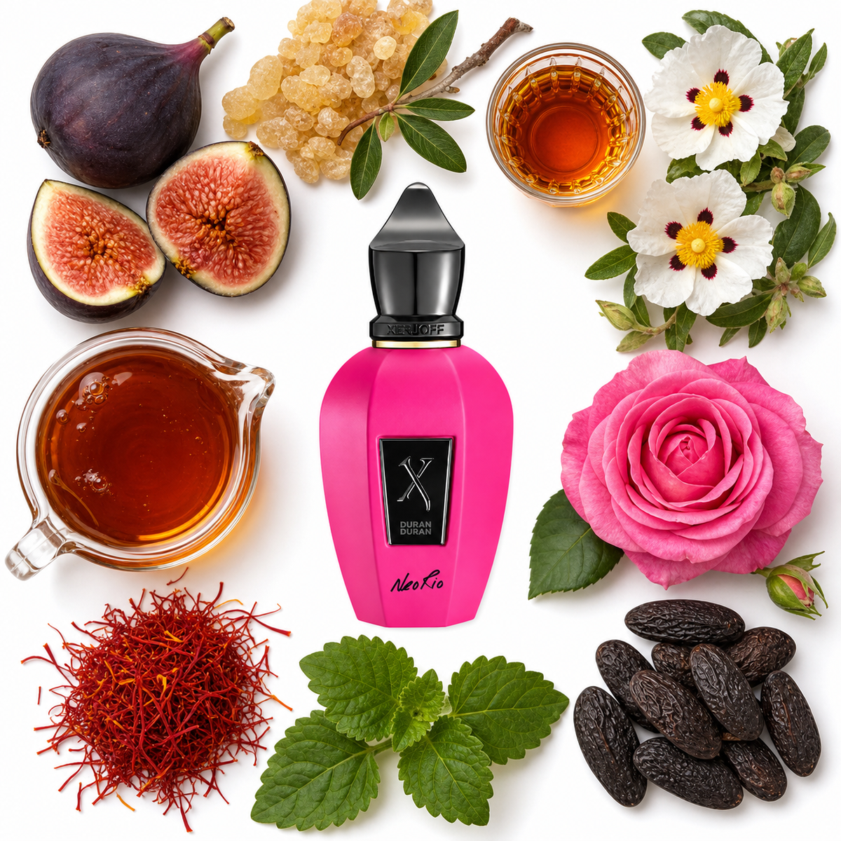 Xerjoff Duran NeoRio Fluo Pink Eau de Parfum with scent notes