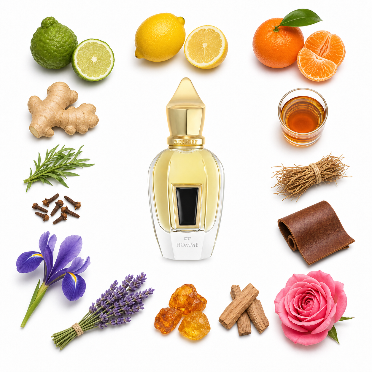 Xerjoff Homme 50 ml with scent notes