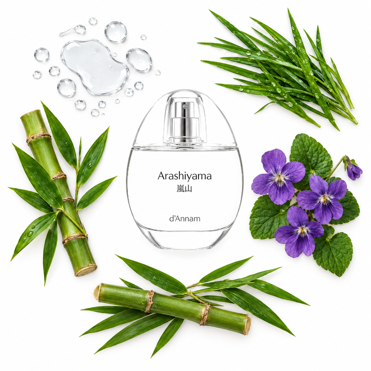 d'Annam Arashiyama Eau de Parfum with scent notes