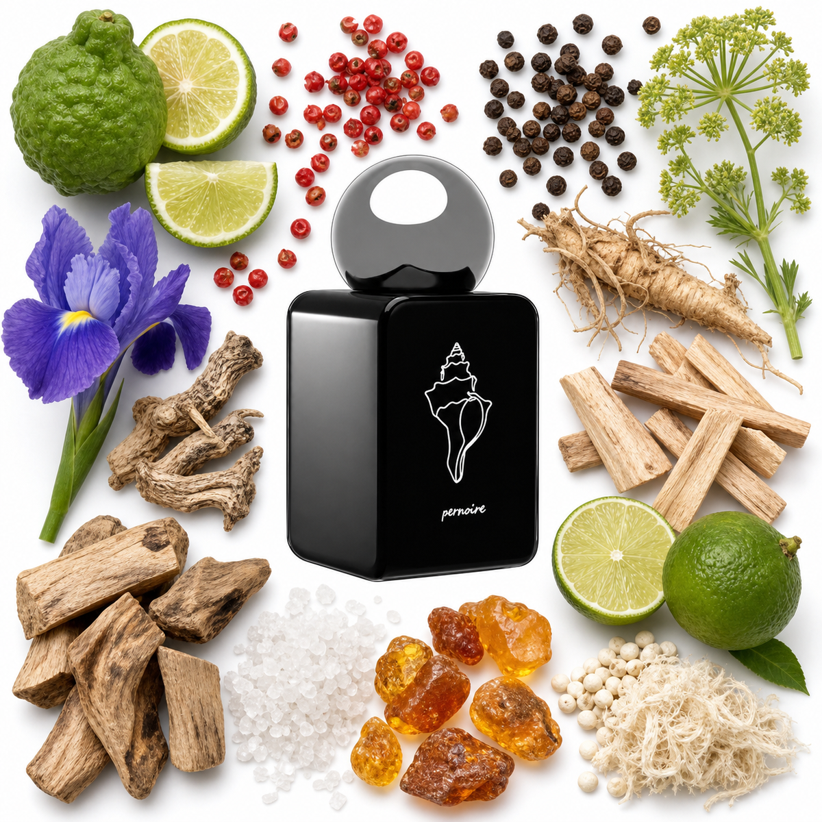 pernoire Vitias Extrait de Parfum with scent notes
