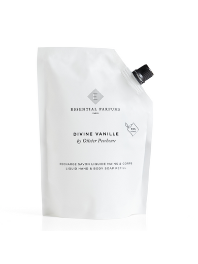 Essential Parfums DIVINE VANILLE by Olivier Pescheux Liquid Soap Refill 500 ml